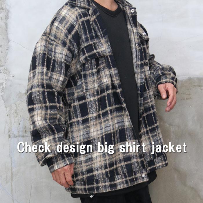 大人仕様の秋冬チェック』AW!!チェック柄ビッグシャツジャケット