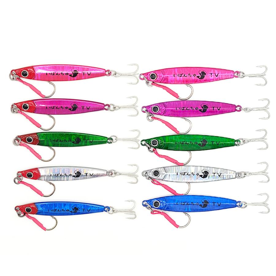 オルルド釣具 メタルジグ 30g 10個セット いばんちゅTVコラボルアー 針