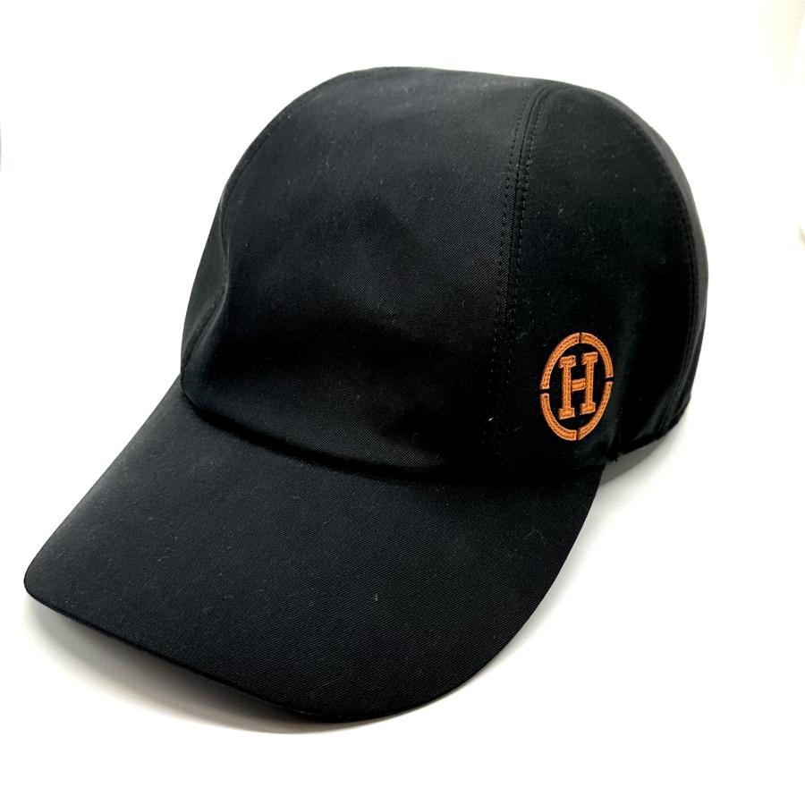 HERMES（エルメス） 【未使用】 キャップ Hロゴ ブラック 60 : WATCH