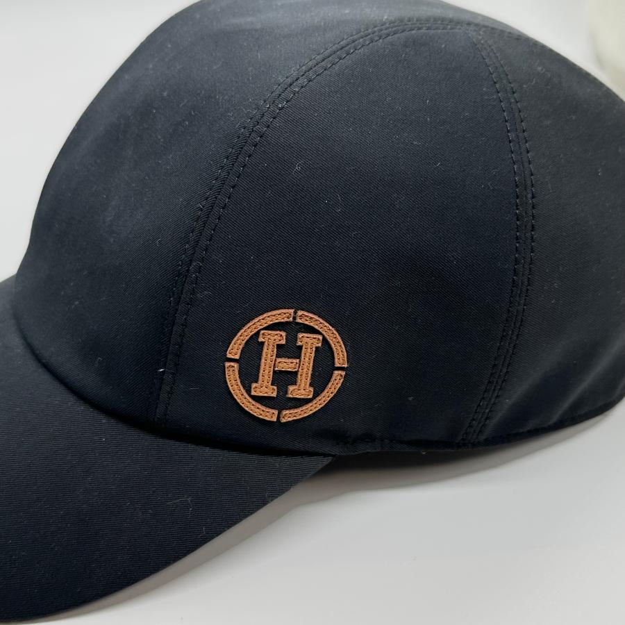 HERMES（エルメス） 【未使用】 キャップ Hロゴ ブラック 60 : WATCH
