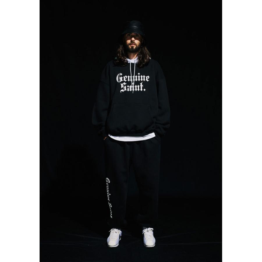 パーカー ブラック 白黒 オーバーサイズ スエット スウェット