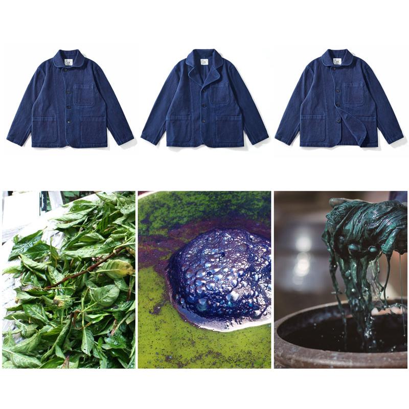 刺し子 ジャケット インディゴ カバーオール デニム フレンチワーク