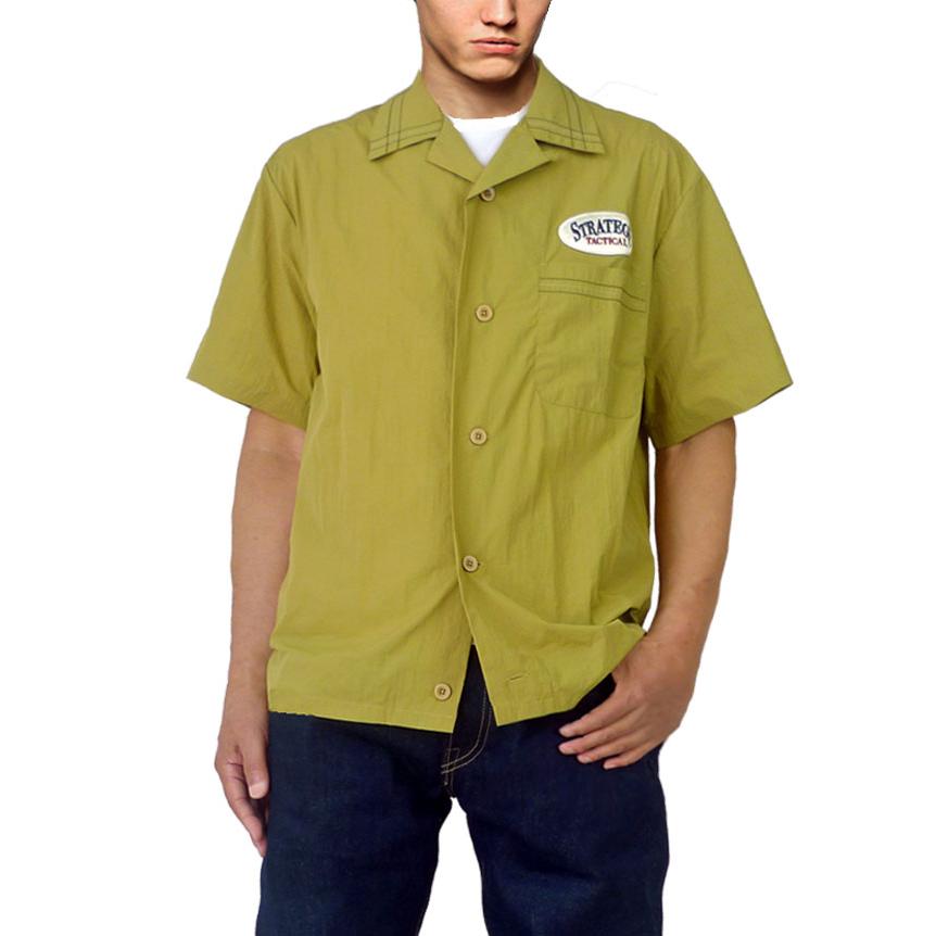 開襟シャツ レトロ ワークシャツ アメリカン ボーリングシャツ