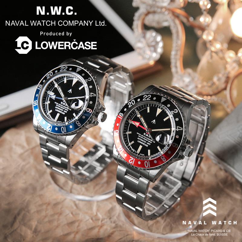 NAVAL WATCH（ナバルウォッチ） Produced By LOWERCASE GMT 3連メタル
