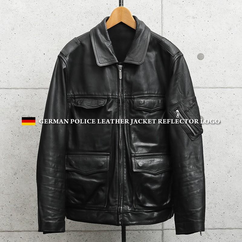 MILITARY（ミリタリー） 実物 USED ドイツ警察 ブラック レザー