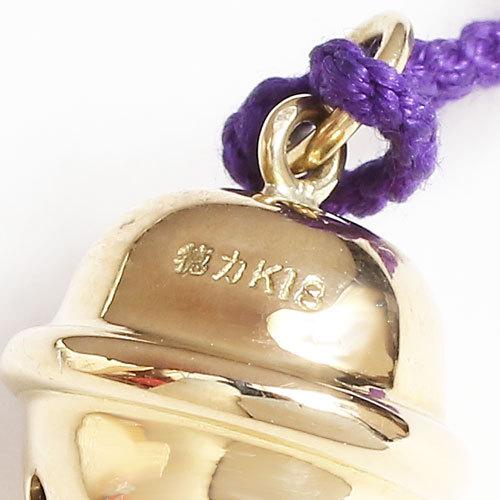 徳力本店 18金(K18)かわいい音色の金の鈴（小）根付縁起物 クリスマス