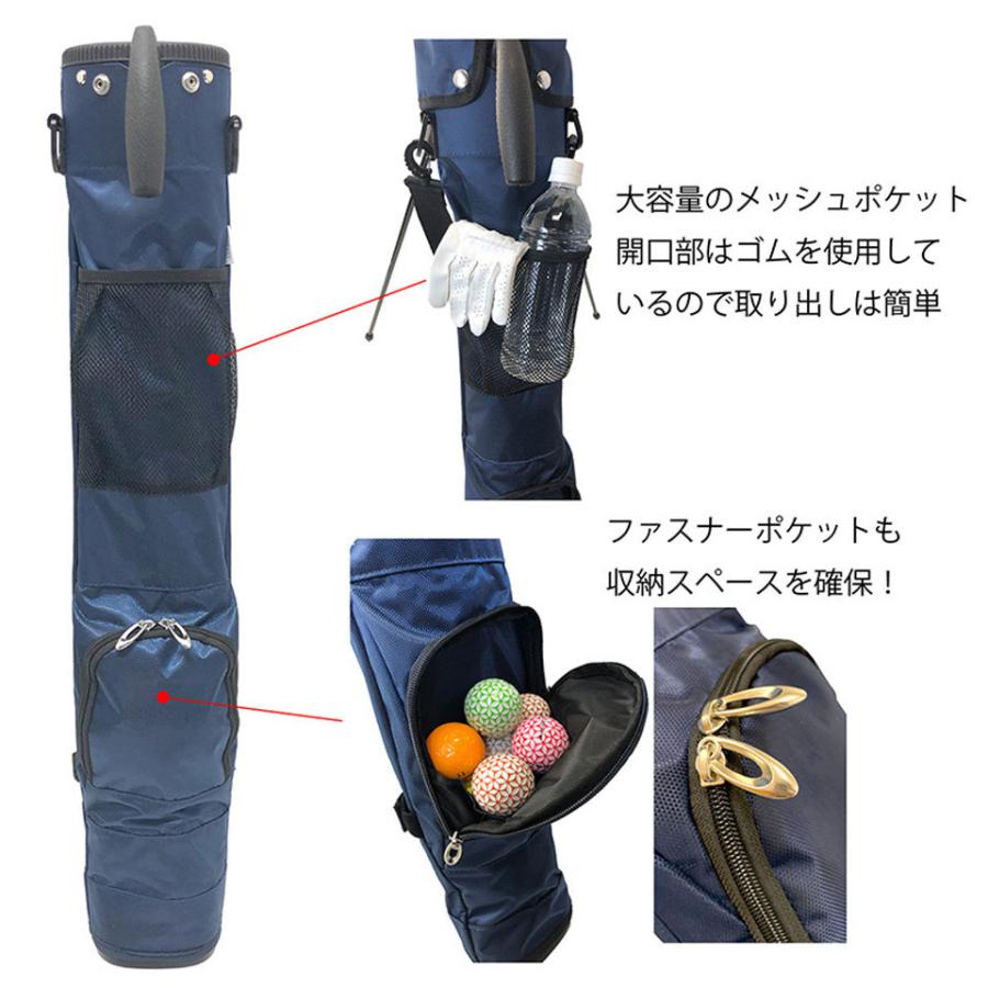 セルフスタンド クラブケース スタンド ゴルフ 練習用 フードカバー 大