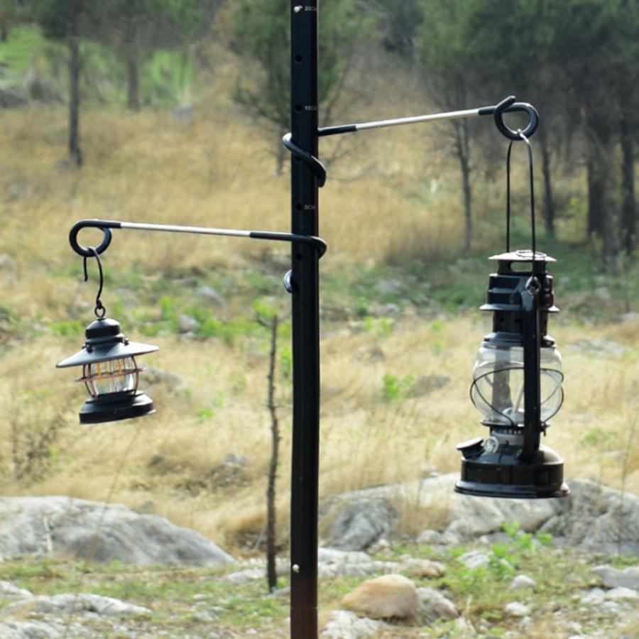 ダイキチハンガー ブラックランタンスタンド フック付き ランタン