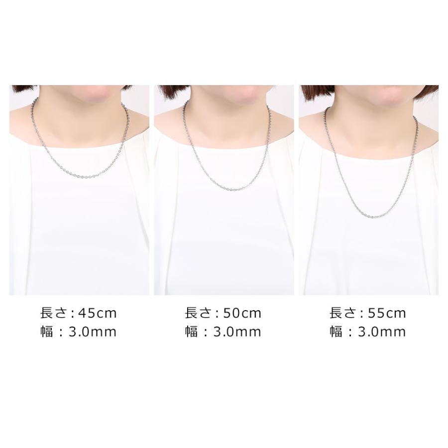 ネックレス レディース メンズ チェーン シルバー シンプル 45cm 50cm