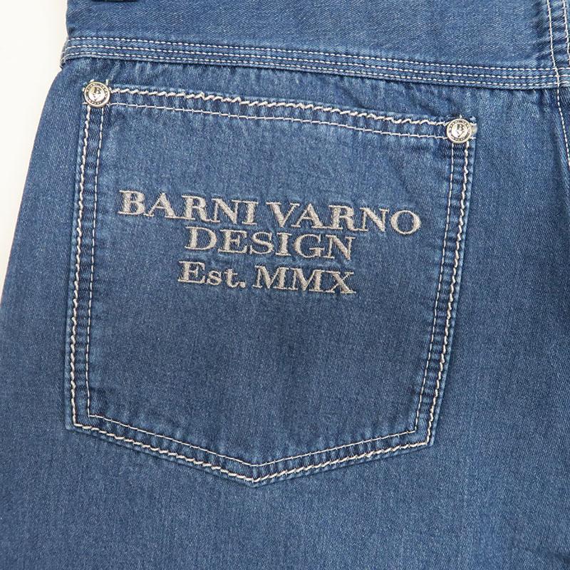 BARNI VARNO（バーニヴァーノ） BVロゴ テンセル ソフトデニム