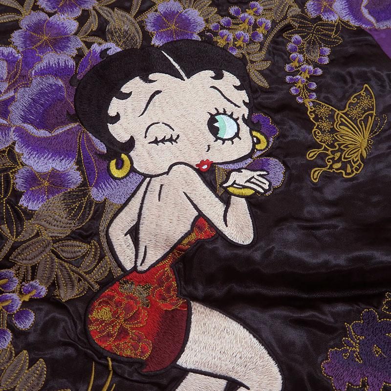 絡繰魂 粋 蝶乱舞 Betty Boop スカジャン ベティ・ブープ 総刺繍