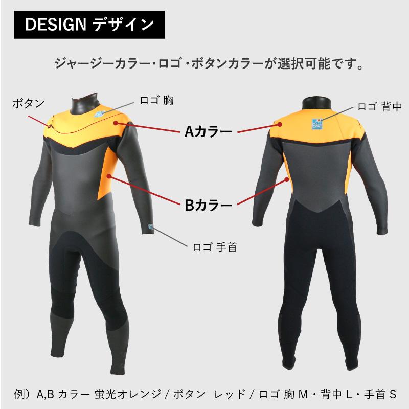 ウェットスーツ セミドライ 5mm 3mm 最新モデル クロスジップ