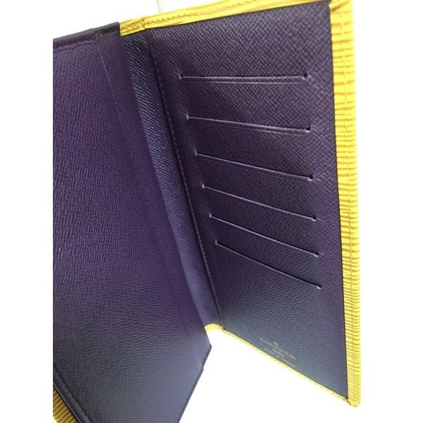 ルイ・ヴィトン エピ二つ折り長財布 イエローパープル 箱有 保存袋無し