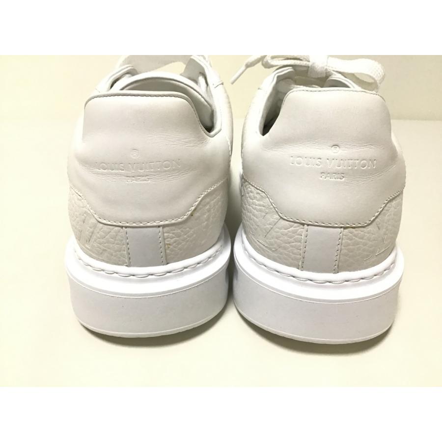 ルイヴィトン モノグラムレザータイプ 白スニーカー 未使用品 8 1/2