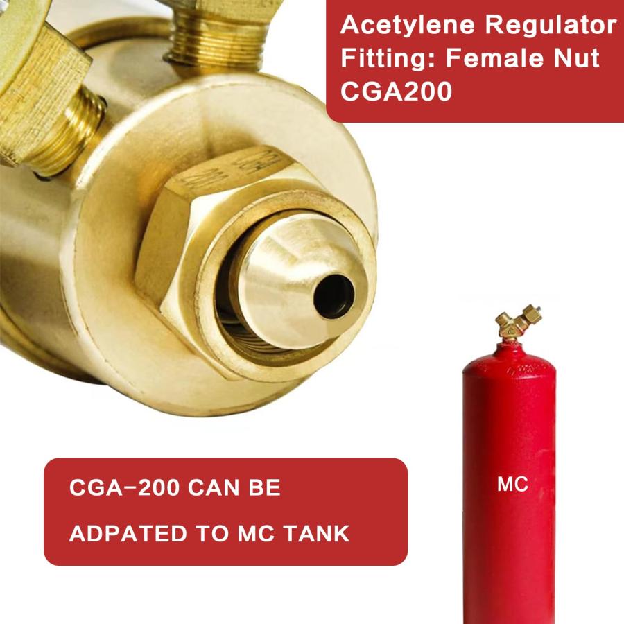 並行輸入品】JZWELD 酸素アセチレンレギュレーターセット、溶接切断