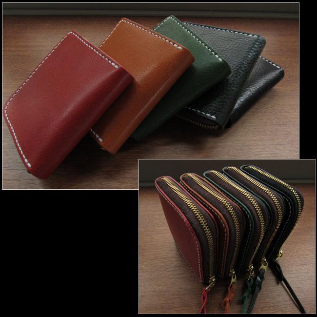 日本製財布 L字ファスナー 二つ折り 革財布 レザーウォレット メンズ