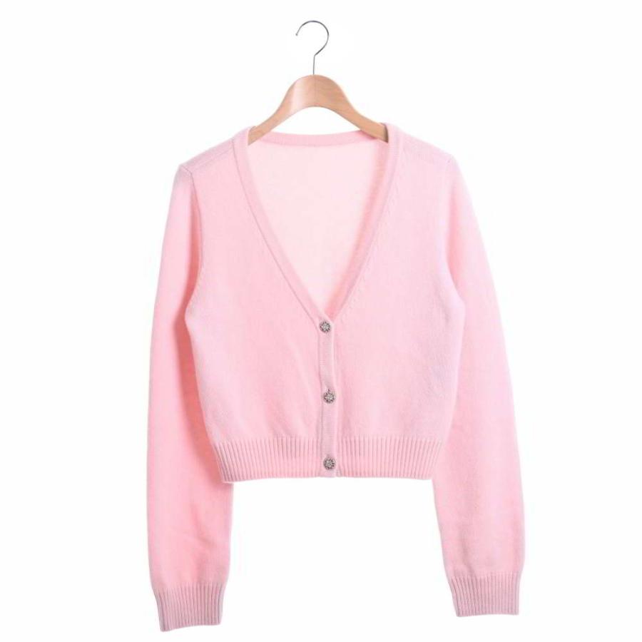 FOXEY（フォクシー） 美品/ 37168 カシミヤ100% ビジューボタン ニット