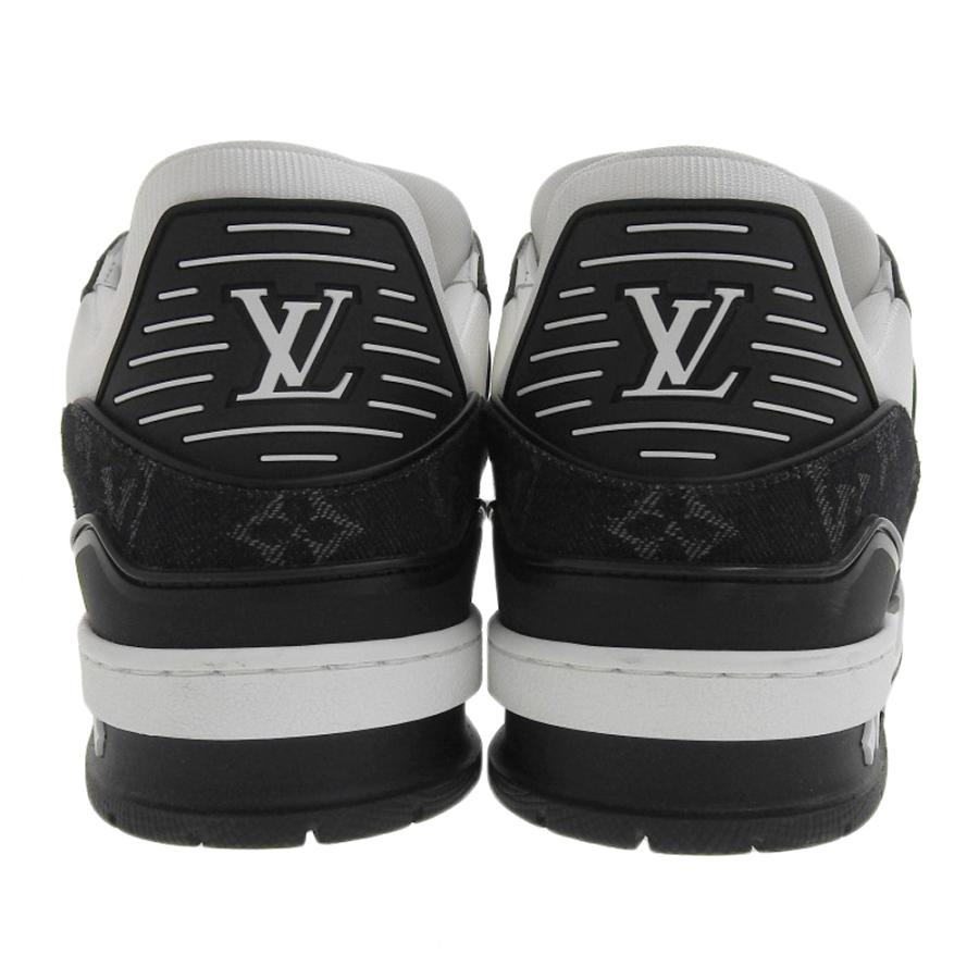 LOUIS VUITTON ルイヴィトン モノグラム デニム×レザー LVトレイナー