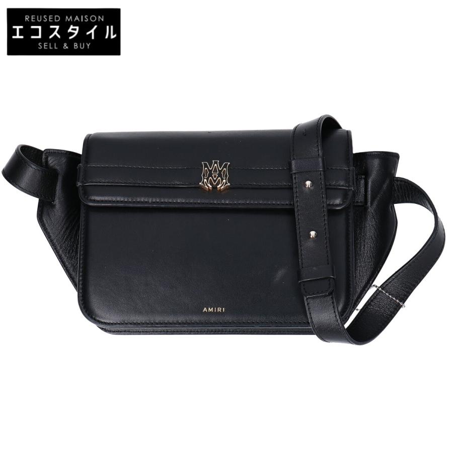 AMIRI アミリ レザー クロスボディ ショルダーバッグ ブラック