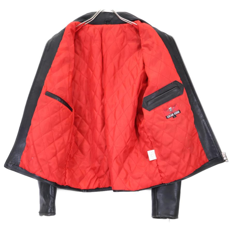 クリームソーダ（CREAM SODA） ブラック ピンクドラゴン ダイヤ レザー