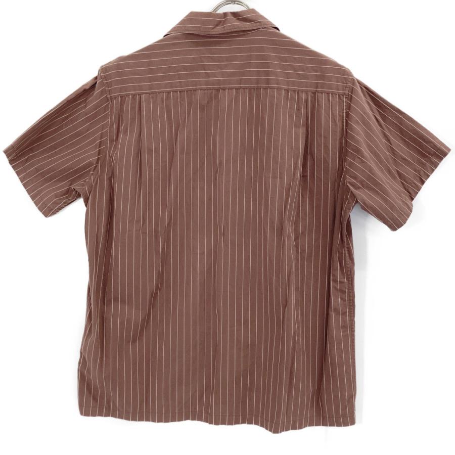 WACKO MARIA（ワコマリア） 20SS ブラウン PINSTRIPE OPEN COLLAR