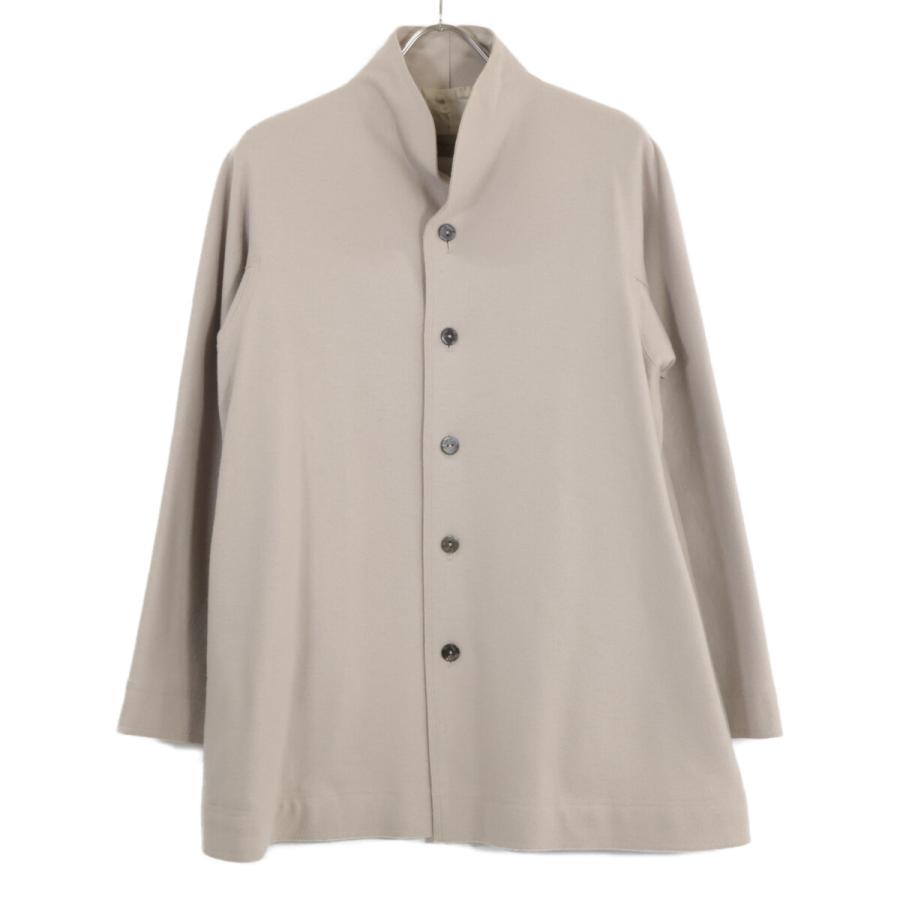 JURGEN LEHL ヨーガンレール ベージュ ウール スタンドカラー コート
