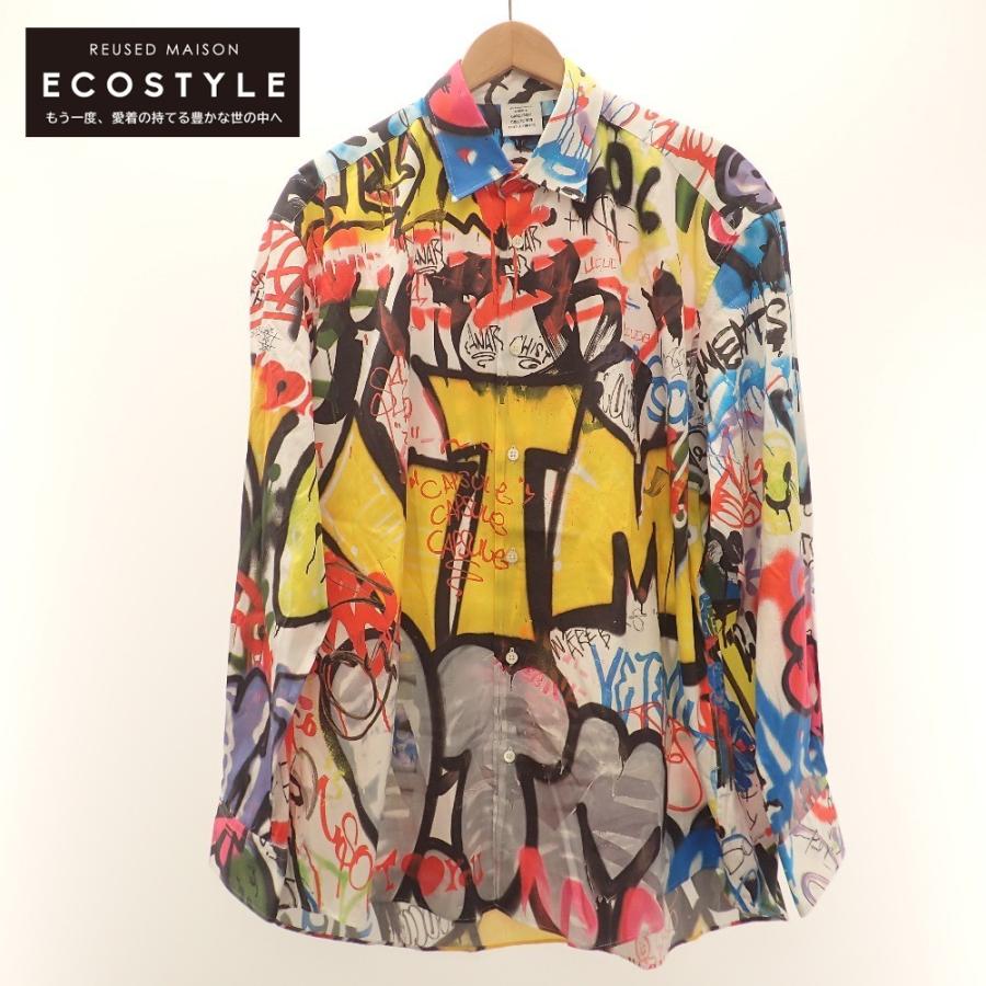 美品/22SS Vetements ヴェトモン UE52SH560W GRAFFITI PRINT OVERSIZED