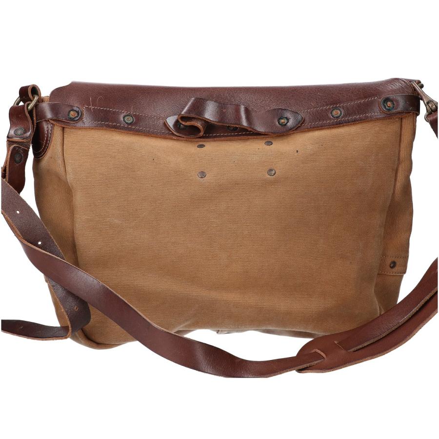 RRL ダブルアールエル CS/LTR MAIL BAG レザー/キャンバス メール