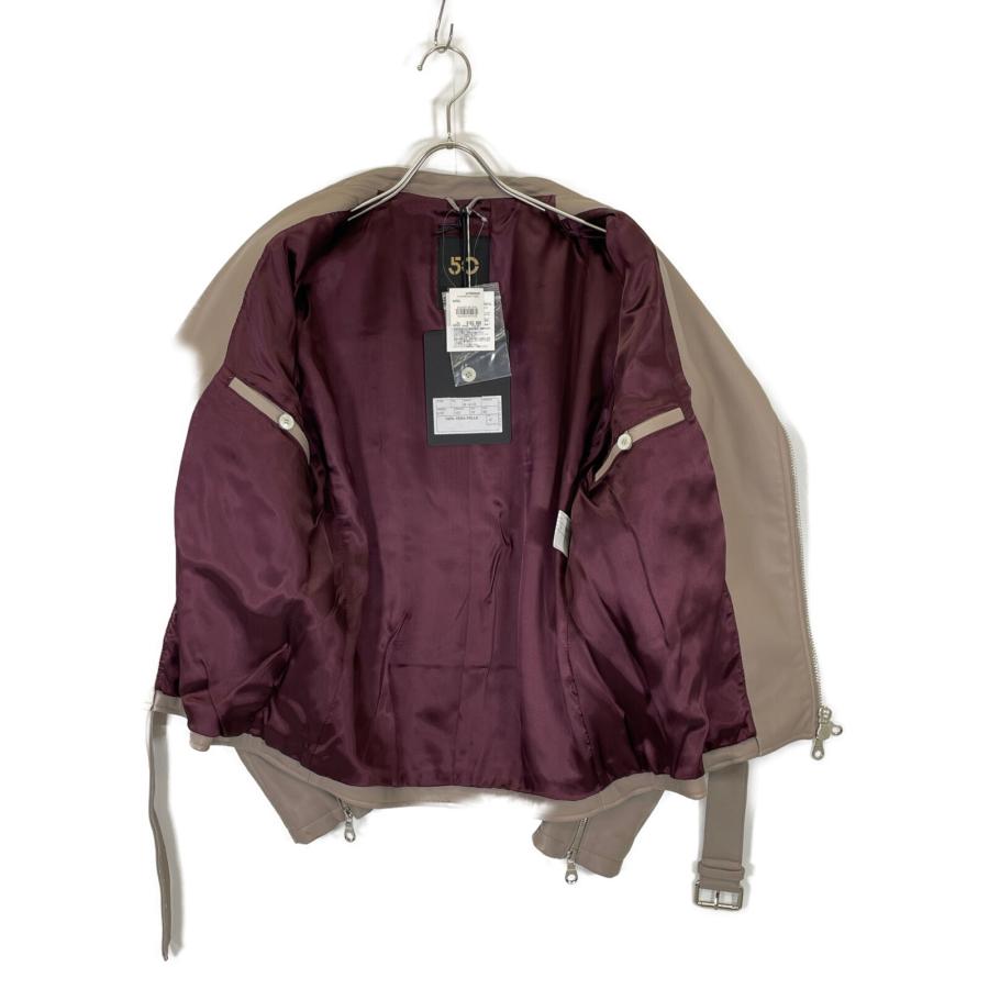 Cinquanta チンクアンタ ベージュ H507 ラムレザー ダブルライダース