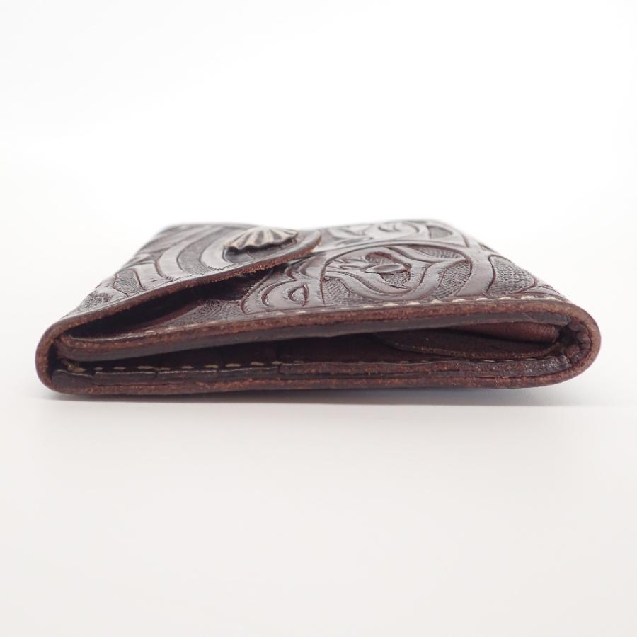 RRL ダブルアールエル エンベロープ レザー コンチョ ウォレット 二