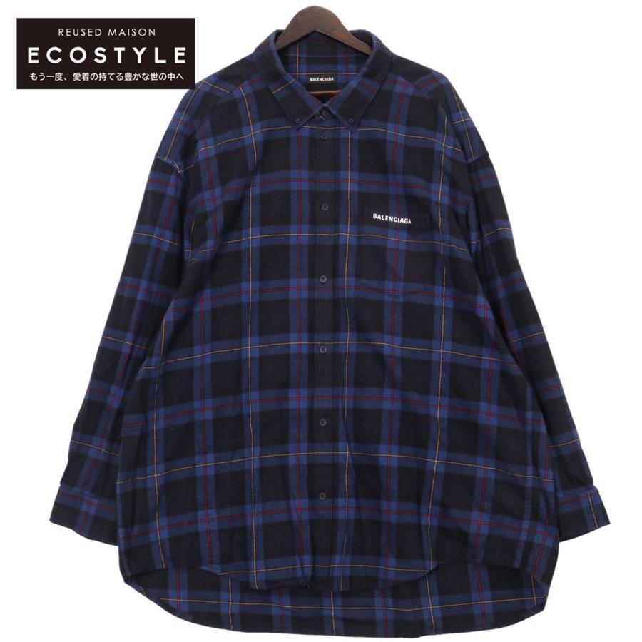 BALENCIAGA（バレンシアガ） 20AW ブルー×ブラック 625548 オーバー