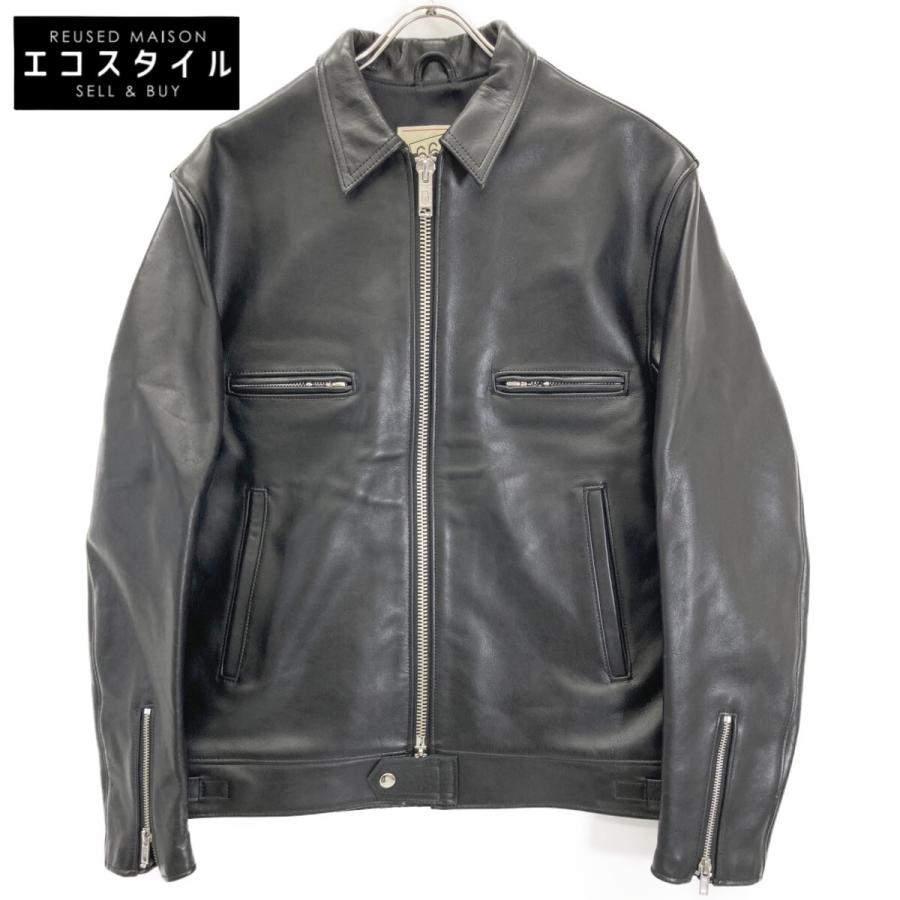 666 666トリプルシックス ブラック LETHER WARE ライダース