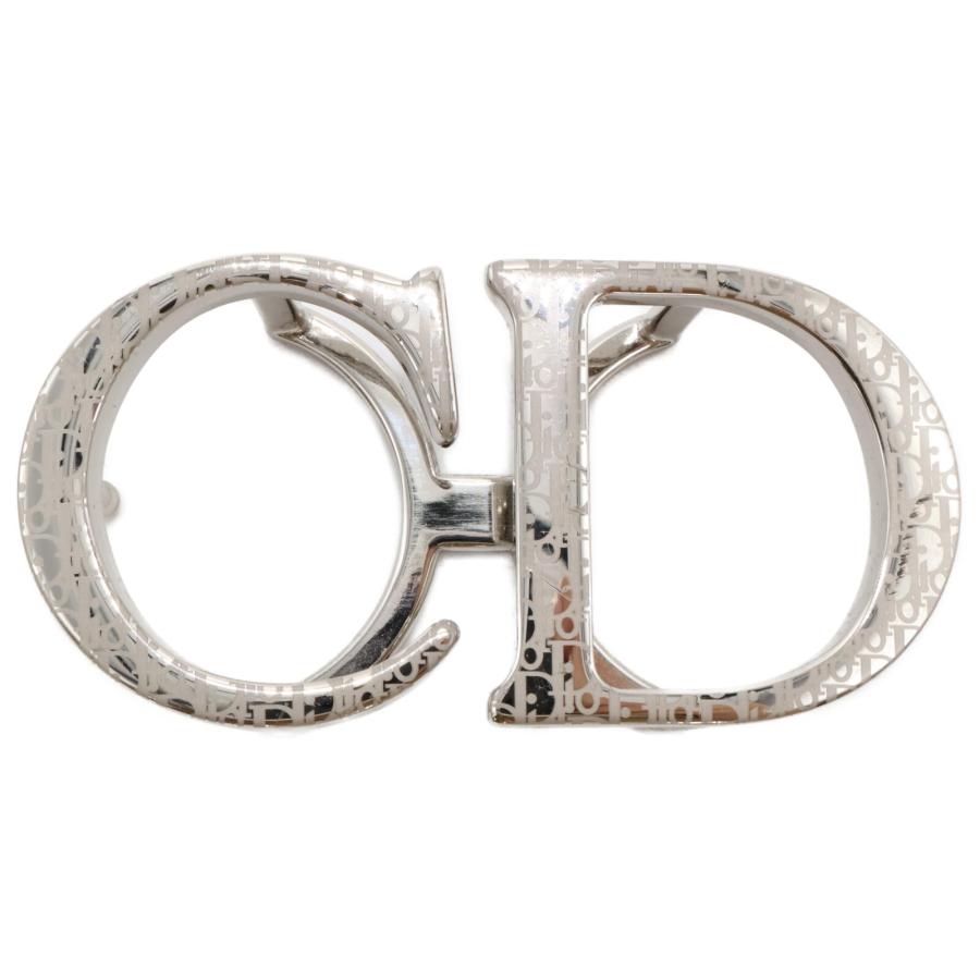 Dior ディオール CD ベルトバックル 35mm オブリーク 真鍮 シルバー