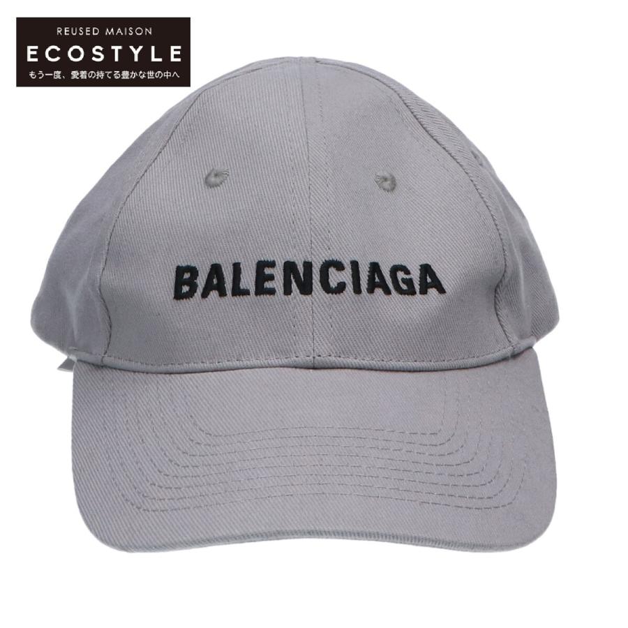BALENCIAGA（バレンシアガ） ロゴ刺繍 キャップ 帽子 L 58cm グレー