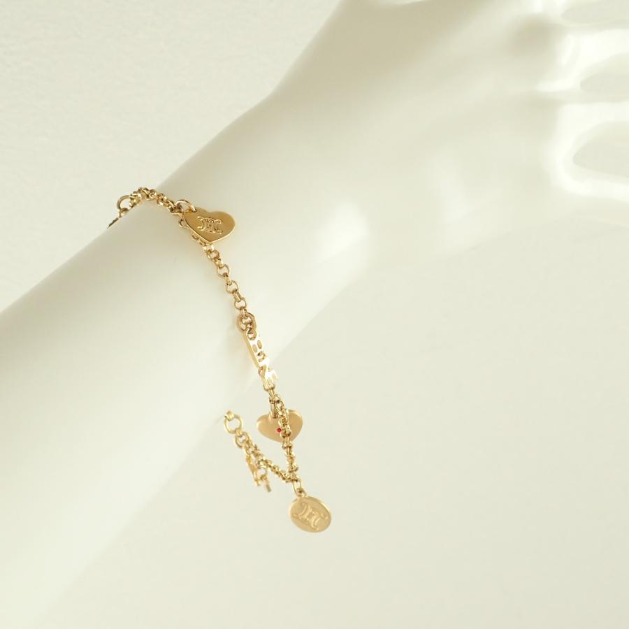 CELINE（セリーヌ） ラインストーン装飾 チャーム チェーン