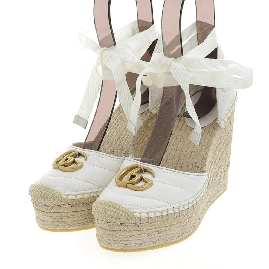 GUCCI（グッチ） 未使用 GGマーモント レースアップ エスパドリーユ