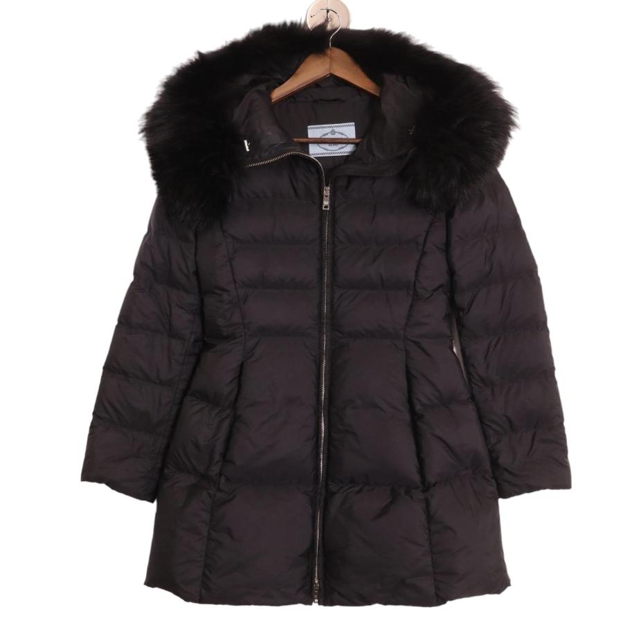 PRADA（プラダ） ブラック 290696 ブルーフォックスファー ダウン