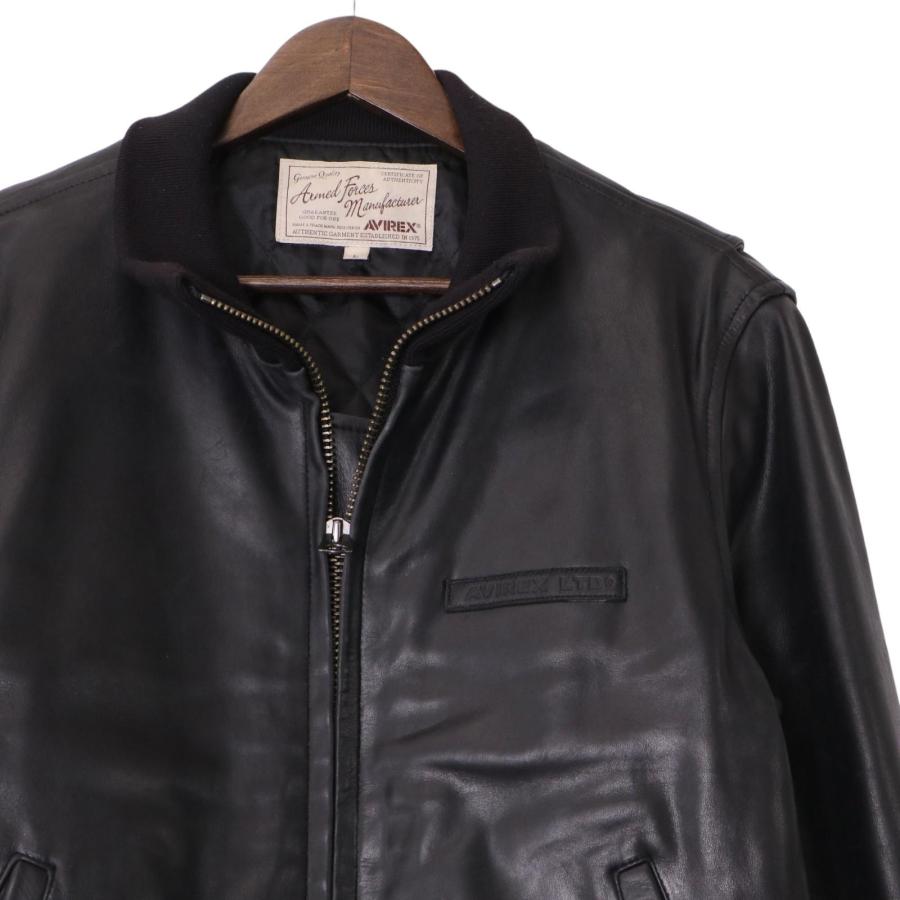 AVIREX（アヴィレックス） 6181047 ブラック カウレザー ボンバー