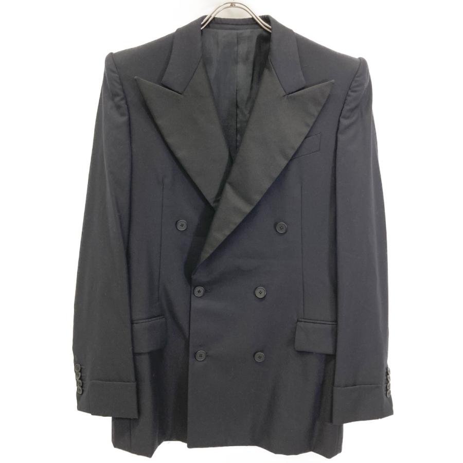 BOTTEGA VENETA ボッテガヴェネタ ネイビー ウール ダブル スーツ 48