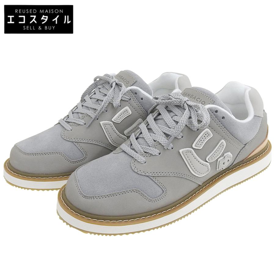 新品同様 sangacio サンガッチョ にゅ〜ず CREPE GRAY レザー