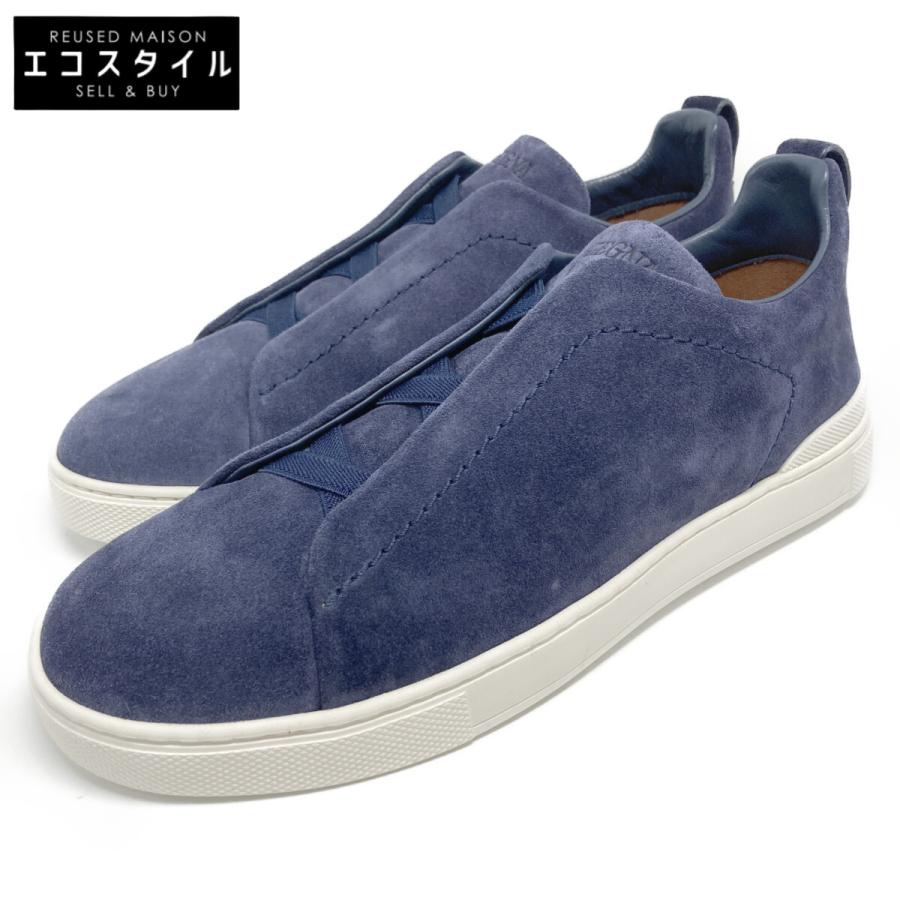 新品同様 ZEGNA ゼニア S4667Z スエード Triple Stitch スニーカー