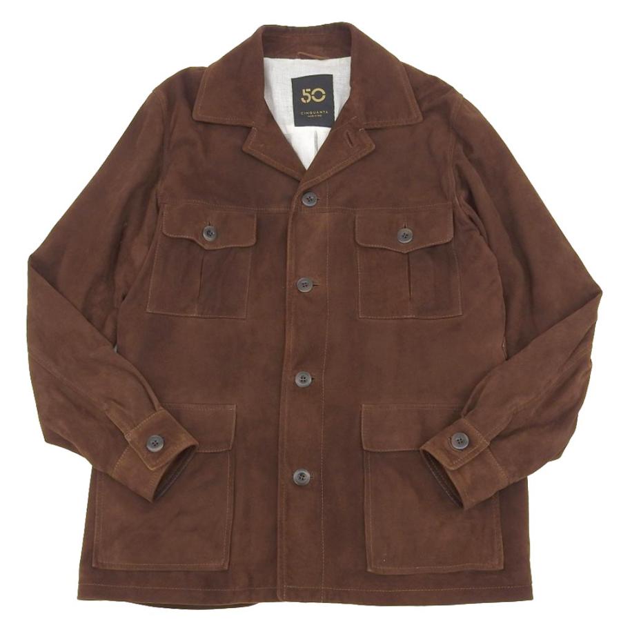 Cinquanta チンクアンタ ゴートスキン スウェード レザー サファリ