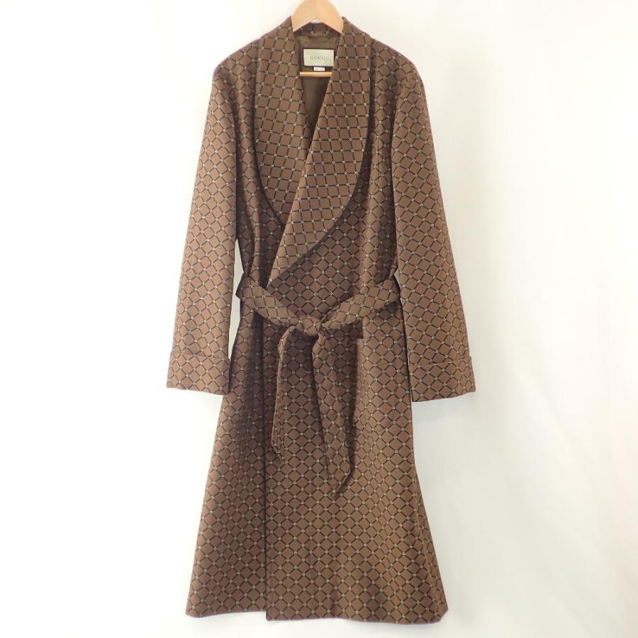 GUCCI（グッチ） 美品/国内正規/ 625859 21SS GG柄 ガウン コート 44