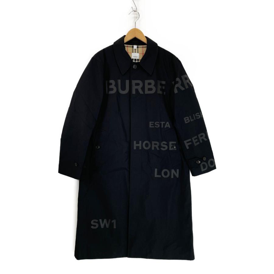 BURBERRY バーバリー ホースフェリー ギャバジン カーコート 黒