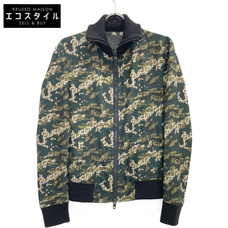 FENDI（フェンディ） ズッカ柄 カモフラ ジップアップジャケット