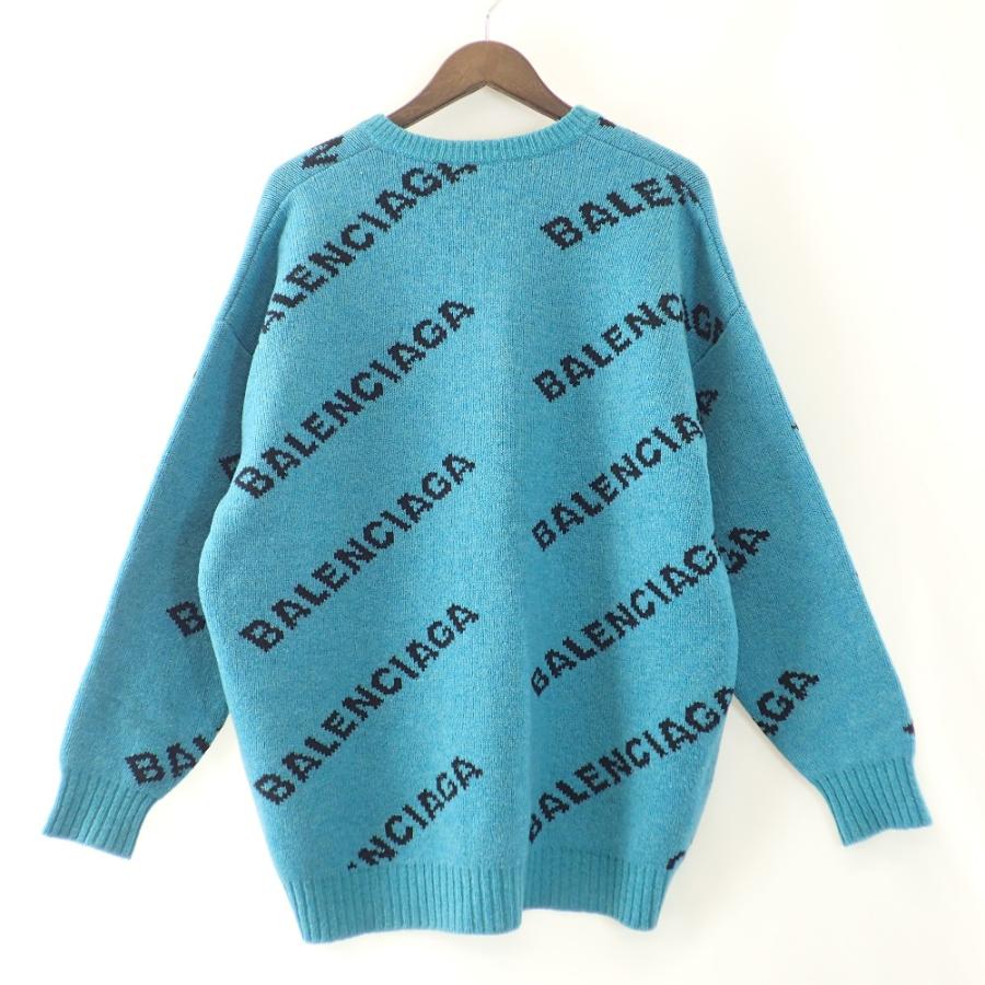 BALENCIAGA（バレンシアガ） 国内正規/ 529207 ロゴ Vネック ニット