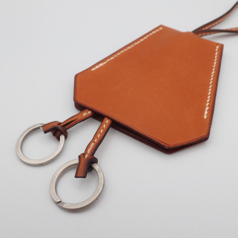 新品同様 HERMES エルメス クロシェット ロングネックレス キーリング