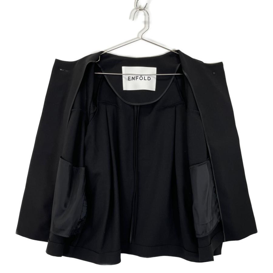 ENFOLD（エンフォルド） 24SS 300HS230-0710 ブラック レーヨン混 TUCK