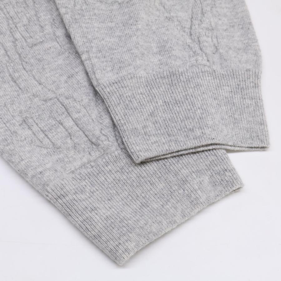 HERMES エルメス カシミヤ100％ エンボス加工 プルオーバー ニット