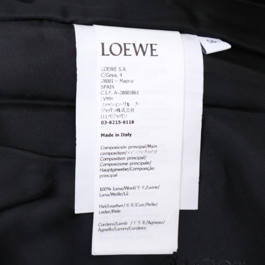 LOEWE（ロエベ） 美品 24SS ウール×ラムレザー ボンバージャケット